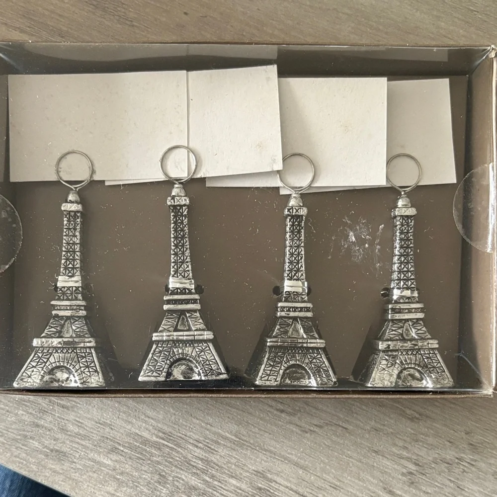 Pier 1 Eiffel tower place card holders set 4